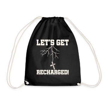 Let's Recharge Christian Holiness - Drawstring Bag - black - Front