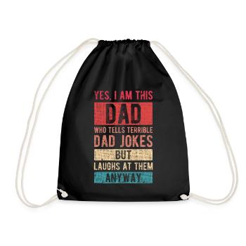 Je suis ce papa papa plaisante fête des pères papa cadeau - Sac de sport léger - noir - Devant