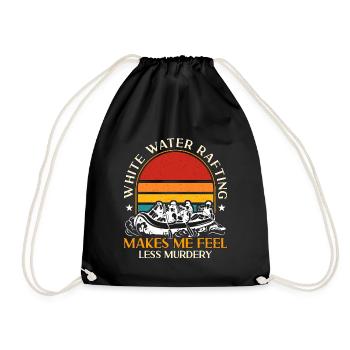 Rafting White Water Rafting Makes Me Water Sports - Turnbeutel - Schwarz - Vorne