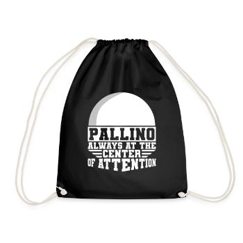 Pallino - Immer im Mittelpunkt der Aufmerksamkeit - Turnbeutel - Schwarz - Vorne