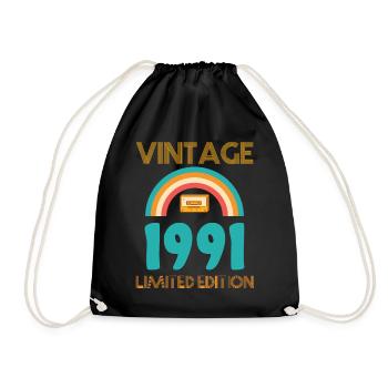 Limited Edition 1991 - Drawstring Bag - black - Front