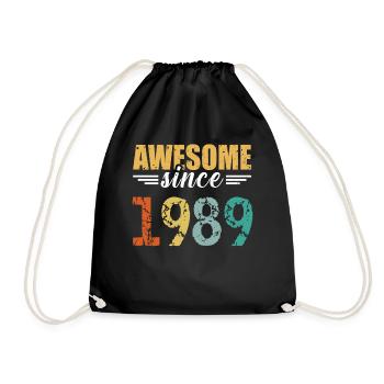 Indubitable depuis 1989 - tout simplement génial! - Sac de sport léger - noir - Devant