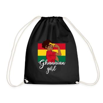 Fille ghanéenne, Ghana - Sac de sport léger - noir - Devant