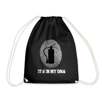 Fire Department Its Iny My Dna - Drawstring Bag - black - Front