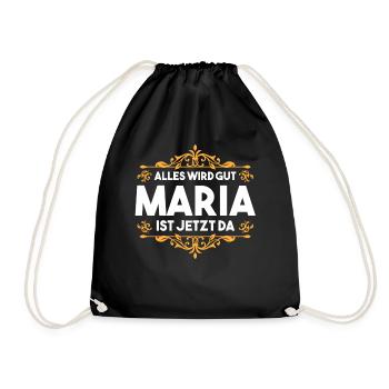 Maria - Turnbeutel - Schwarz - Vorne