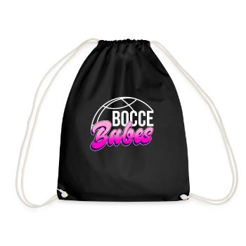 Boccia Babes - Boccia Ball - Drawstring Bag - black - Front