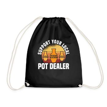 Poterie Argile Cours de poterie Poterie Getöpfert - Sac de sport léger - noir - Devant