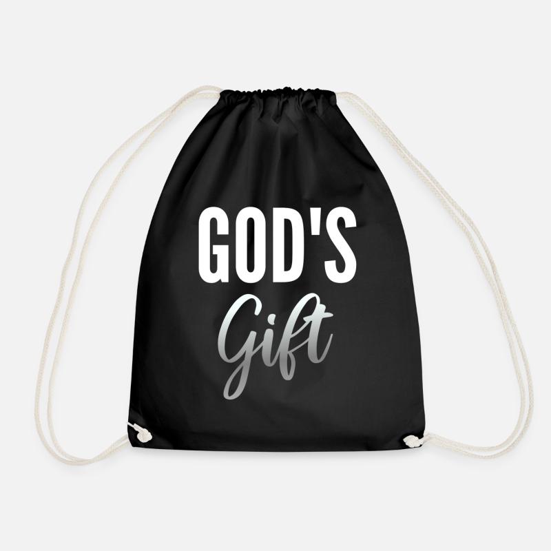 Geschenk Gottes - Turnbeutel - Schwarz