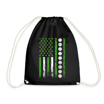 Drapeau sportif américain Nature Sporty - Sac de sport léger - noir - Devant