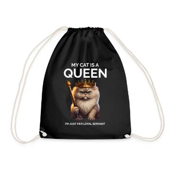Cat Parents Saying Kitten - Drawstring Bag - black - Front