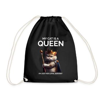 Propriétaire de chat drôle Dire maman chat - Sac de sport léger - noir - Devant
