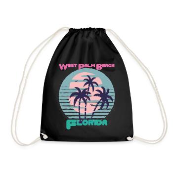 Surf West Palm Beach Holiday Florida Palm Ocean - Sac de sport léger - noir - Devant