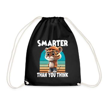 Smarter Than You Think für Erwachsene und Kinder - Turnbeutel - Schwarz - Vorne