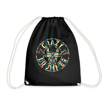 Batteur fou - Sac de sport léger - noir - Devant