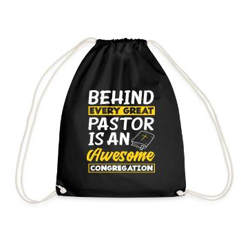 Pasteur Pasteur Dieu Jésus Prêtre - Sac de sport léger - noir - Devant