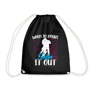 When In Doubt Salsa It Out Dance Dancers Dance - Sac de sport léger - noir - Devant