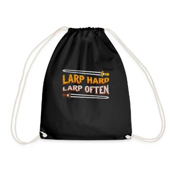 LARP RPG RPG Design for a Larper - Drawstring Bag - black - Front