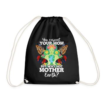 Tu respectes ta mère, mais pourquoi pas - Sac de sport léger - noir - Devant