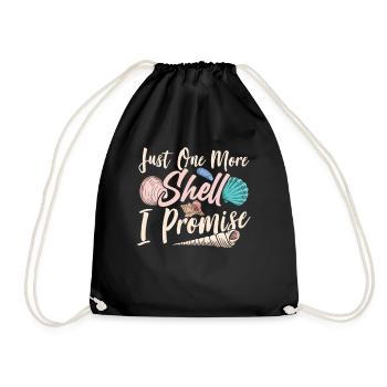 Only one more mussel promised Collect mussels - Drawstring Bag - black - Front