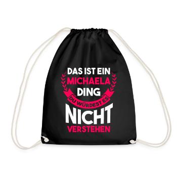 Michaela - Turnbeutel - Schwarz - Vorne