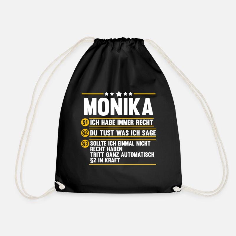Monika - Turnbeutel - Schwarz