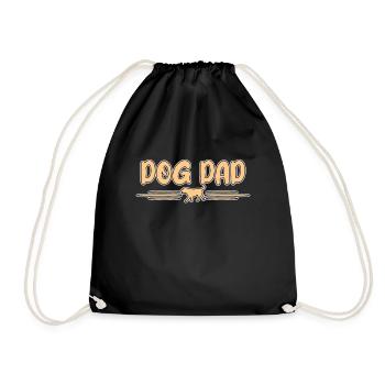 Hunde Papa - Turnbeutel - Schwarz - Vorne