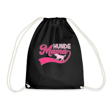 Dogs Mom - Drawstring Bag - black - Front
