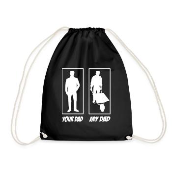 Your dad my dad horticulturist dad - Drawstring Bag - black - Front