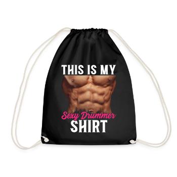 C’est mon batteur fou chemise batteur batteur joueur de tambour - Sac de sport léger - noir - Devant