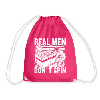 Foosball Table Football - Drawstring Bag - fuchsia - Front