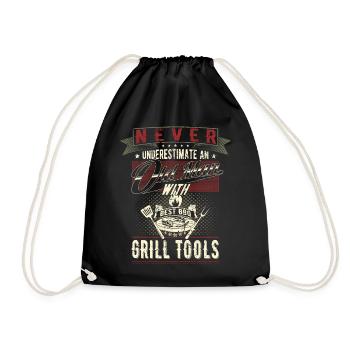 Ne sous-estimez jamais la pension des vieux grillons - Sac de sport léger - noir - Devant