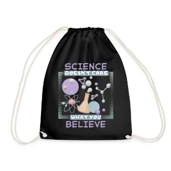 Saying for scientists physicists, chemist profession - Drawstring Bag - black - Front