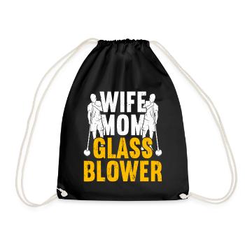 Souffleur de verre soufflant de verre - Sac de sport léger - noir - Devant