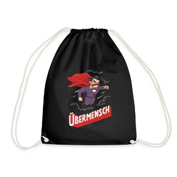 Nietzsche Übermensch Philosophy - Drawstring Bag - black - Front