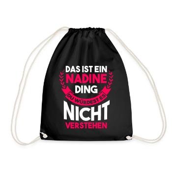 Nadine - Turnbeutel - Schwarz - Vorne