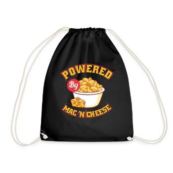 Macaroni and Cheese Mac and Cheese Pasta Pasta - Drawstring Bag - black - Front