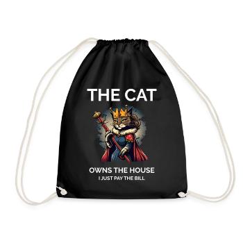 Propriétaire de chat drôle Dire maman chat - Sac de sport léger - noir - Devant