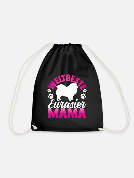 Beste Eurasier Mama Spitz Eurasian Dog - Turnbeutel - Schwarz