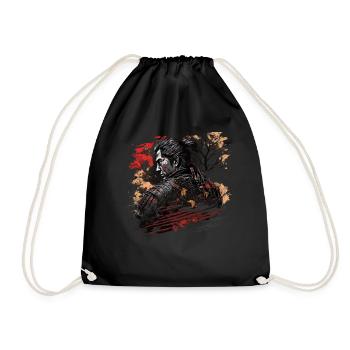 Samurai Japan Kultur - Turnbeutel - Schwarz - Vorne