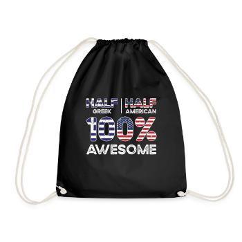 Né en Grèce Grèce Américain - Sac de sport léger - noir - Devant