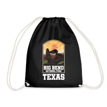 Big Bend National Park Texas American - Drawstring Bag - black - Front