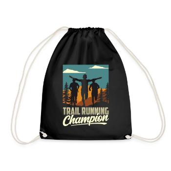 Champion de trail running Running Runner Traillauf - Sac de sport léger - noir - Devant