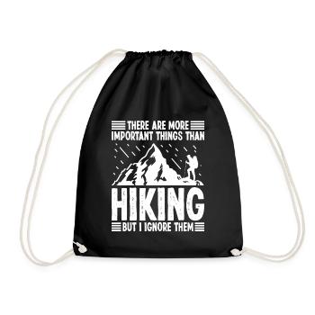 Il y a des choses plus importantes que - Sac de sport léger - noir - Devant