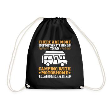 Il y a des choses plus importantes que - Sac de sport léger - noir - Devant