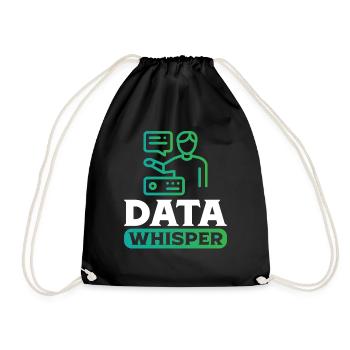Data Whisper - Turnbeutel - Schwarz - Vorne