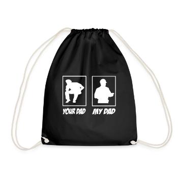 My Dad Your Dad Site Manager Dad - Drawstring Bag - black - Front