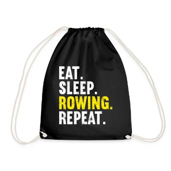 Aviron Bateau à rames Rameur - Sac de sport léger - noir - Devant