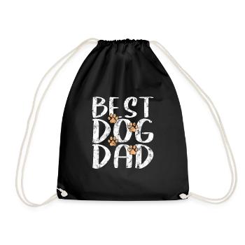 Meilleur père de chien - Sac de sport léger - noir - Devant