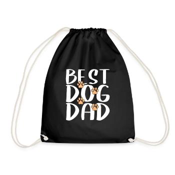 Meilleur père de chien - Sac de sport léger - noir - Devant