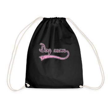 Hunde mama dog mom - Turnbeutel - Schwarz - Vorne